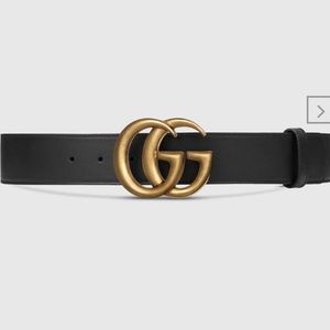 Gucci Marmont Wide Leather Belt
